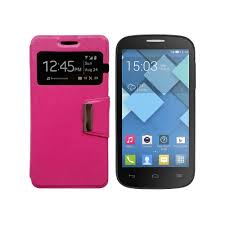 libro compatible con Alcatel Pop C5 Rosa