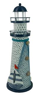 Attractiondesignhome Nautical Anchor Metal Vintage Openwork Ocean Lighthouse Color Changing Led Lantern Night Light Reviews Wayfair