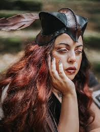 Leather Moth Helmet Insect Mask Fairy Bee Wasp Costume Cosplay