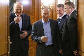Alexander grigoryevich lukashenko or alyaksandr ryhoravich lukashenka in belarusian (born 31 august 1954) is a belarusian politician who has served as the first and only president of belarus since the establishment of the office on 20 july 1994. Russia Belarus Vladimir Putin And Alexander Lukashenko Bloomberg