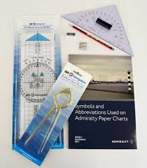 Marine Navigation Kit Plotter Dividers Protractor