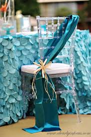 Under The Sea Inspired Reception Chair Sashes Sea Wedding Theme Wedding Chair Deco Little Mermaid Wedding