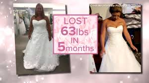 Strapless, floor length, white lace silver tulle petticoat. Bride Who Lost Over 60 Pounds Before Her Wedding Shares Her Story Abc7 San Francisco
