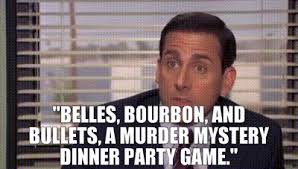 Production on the episode was even delayed by a writer's strike. Yarn Belles Bourbon And Bullets A Murder Mystery Dinner Party Game The Office 2005 S06e09 Double Date Video Gifs By Quotes A6f927e0 ç´—