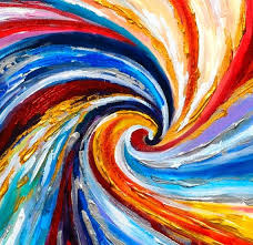 Spiral Art Original Large Metallic Impasto Texture Acrylic Etsy Spiral Art Art Diy Canvas Art