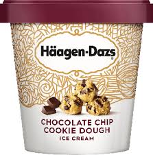 In fact this recipe is suppose to be a close match to mrs fields chocolate chip cookie recipe. Chocolate Chip Cookie Dough Ice Cream Haagen Dazs