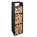 Kaminholzregal kaminholzständer brennholzregal holzstapelhilfe innen außen grau. Kaminholzregale Kaminholzstander Fur Den Innenbereich