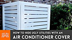 Not only will this screen hide your unmentionables, but it will also add curb appeal How To Make An Air Conditioner Cover Fence I Like To Make Stuff Youtube