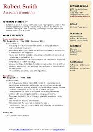 beautician resume samples qwikresume