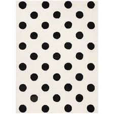 Black And White Polka Dot Rug Polka Dots Handmade Tufted Wool Ivory Area Rug Black Area Rugs Pure Wool Rug Kids Area Rugs