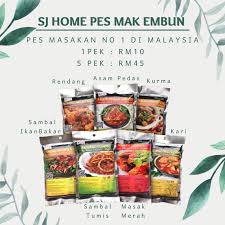.resepi nih aku selongkar kat dapur cikmatgebu! Buy Pes Mak Embun Viral Asam Pedas Johor I Rendang I Kari Ayam I Sambal Tumis I Sambal Ikan Bakar L Kurma I Masak Merah Seetracker Malaysia