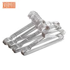 10pcs Stainless Steel Strong Metal Wire Hangers Clothes