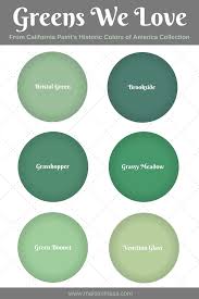 6 Historic Green Paint Colors We Love Home Decor Bloggers