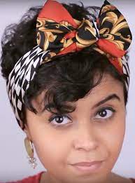 5 Ways To Wear And Wrap A Bandana For Short Hairstyles Hair Styles Hair Wraps Happy Hair