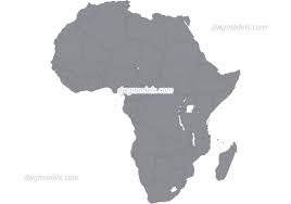 Dwg and dxf ordnance survey cad maps. Map Of Africa Dwg Autocad Drawing Download Free