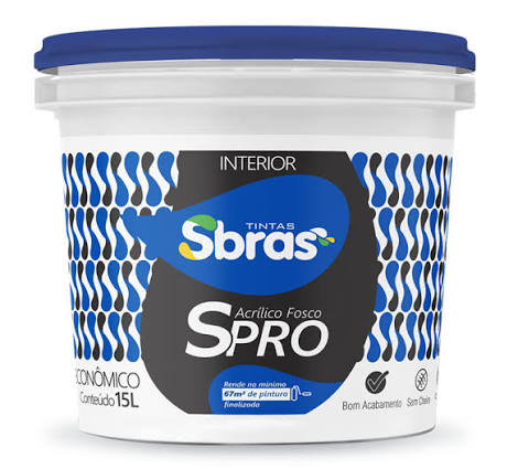 Tinta Acrílica Fosca Spro Sbras