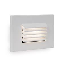 Brushed Nickel WAC Lighting WL-LED210-C-BN LED Vertical Scoop Step and Wall  Light 120V