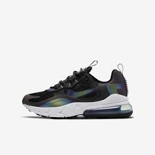 Nike Air Max 270 Kids Black And Blue Air Max 270 React Big Kids Shoe In 2020 Nike Air Max Nike Air Air Max 270