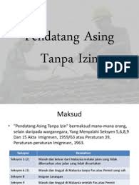 Kepada semua orang yang saya dah follow. Pendatang Asing Tanpa Izin