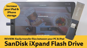 Sandisk's ixpand flash drive has you covered. Review Sandisk Ixpand Flash Drive Increase Your Ipad And Iphone Storage Easy Backups Youtube