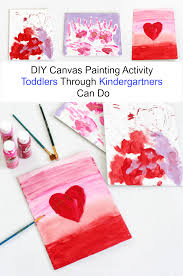This sound comes from the valves shutting on the blood inside the heart. Diy Canvas Painting Activity For Toddlers Through Kindergarten At Home With Zan