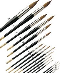 pro arte series 101 prolene round watercolour paint brush size 24