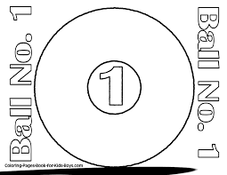 You can choose the first 7 solid balls or the next 7 striped balls as your object balls. Easy Sports Printables Sports Free Kids Coloring Bodybuilder