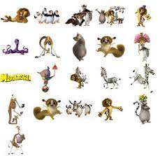 Personajes De Madagascar En Hierro Camiseta Transferir Elija Tamano De Imagen Y Ebay