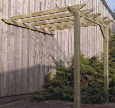 3 6m X 3 1m Lean To Pergola Gazebo Kit With 95mm Posts Amenagement Jardin Construire Une Pergola Idees Pergola