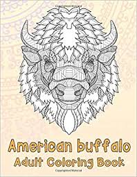 I was looking at a coloring book like it was a reading book. Amazon Com American Buffalo Adult Coloring Book 9798624568624 Ferrell Maxine Books