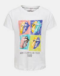 Looking for an officially licensed rolling stones t shirt? Kids Only Rolling Stones T Shirt White