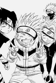 Team 7 Naruto Sketch Naruto Sasuke Sakura Anime
