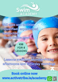 Swim Academy Lessons at Active Tribe Courtown! All ages and abilities  including Rookie Lifeguard lessons available! Book online now at  www.activetribe.ie/academy
