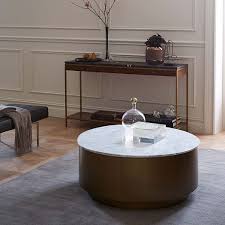 Marble Metal Drum Coffee Table Drum Coffee Table Marble Top Coffee Table Coffee Table Base
