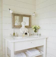 Create A Spa At Home The Simply Luxurious Life White Wall Paneling White Wood Paneling Cottage Bathroom Inspiration