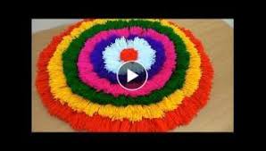 Beautiful Door Mate From Woolen Diy How To Make Woolen Door Mate At Home Diy Table Mate In 2020 Crochet Flower Tutorial Embroidery Videos Hand Embroidery