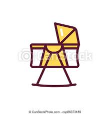 Have you ever wondered how to paint a crib to get that custom look? Baby Bassinet Color Line Icon Isolated Vector Element Outline Pictogram For Web Page Mobile App Promo Canstock