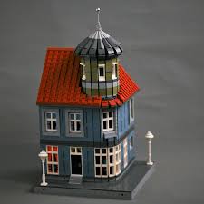 Moc Corner Tower House Turmhaus Lego Haus Lego