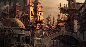 Check spelling or type a new query. Steampunk Fantasy City Concept Art By Sergey Skachkov Russia Download Full Size Image Steampunk City Steampunk Art Fantasy City
