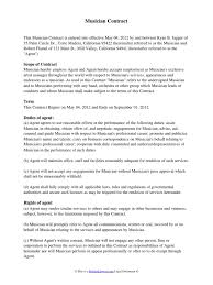 Find a music employer, an agent or agency to work or improve your music career. Musician Contract Consideration Law Of Agency