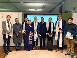 Sikyong Penpa Tsering speaks to researchers of Eurac Research in Bolzano,  South Tyrol - Central Tibetan Administration