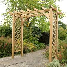 This wooden arch is made from fsc certified timber. Buy Horizon Wooden Large Garden Arch Online At Cherry Lane
