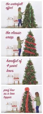 How To Video 5 Ways To Use Ribbon On Your Christmas Tree My Kirklands Blog Christmas Tree Ribbon Garland Christmas Tree Themes Ribbon On Christmas Tree