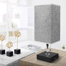 And you can combine a few for a unified look throughout the home. Usb Bedside Table Lamp Seealle Solid Wood Nightstand Lamp Minimalist Bedside Desk Lamp With Usb Charging Port Brown Table Lamps Desk Lamp Bedside Desk Lamps