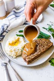Meatloaf And Brown Gravy Recipe In 2020 Skinny Taste Recipes Food Recipes