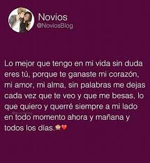 Te Quiero Palabras Para Mi Novio Frases Bonitas Frases Sentimentales