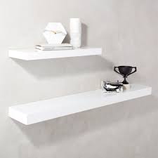 Calvin Hi Gloss White Floating Shelf 24 Cb2 White Floating Shelves Floating Shelves White Wall Shelves