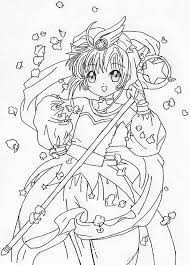 Please everyone, get in touch with your inner preschooler and go. Printable Cardcaptor Sakura Coloring Pages Anime Coloring Pages