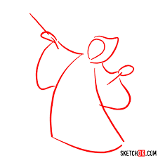 Draw a simple chibi style girl. How To Draw Fairy Godmother Cinderella Film Sketchok