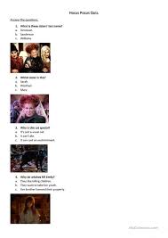 Celebrate the day of ghosts and goblins with these spooktacular free printable halloween stickers, treat bags, games, and more! Hocus Pocus Quiz Halloween English Esl Worksheets For Distance Learning And Physical Classrooms